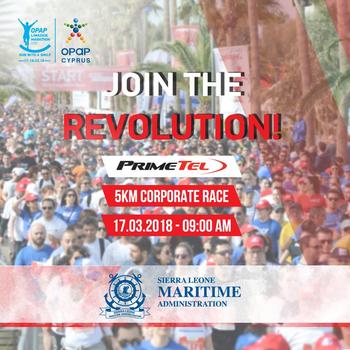 OPAP Limassol Marathon - Sierra Leone Maritime Administration-SLMARAD joined the Revolution!